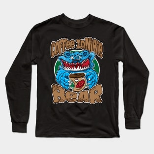 Coffee Zombie Bear Long Sleeve T-Shirt